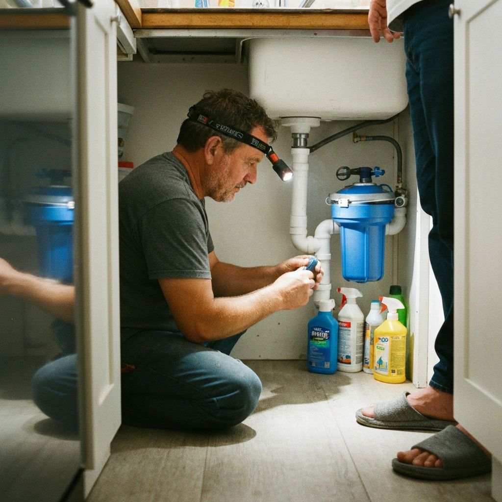 Water filtration system installation